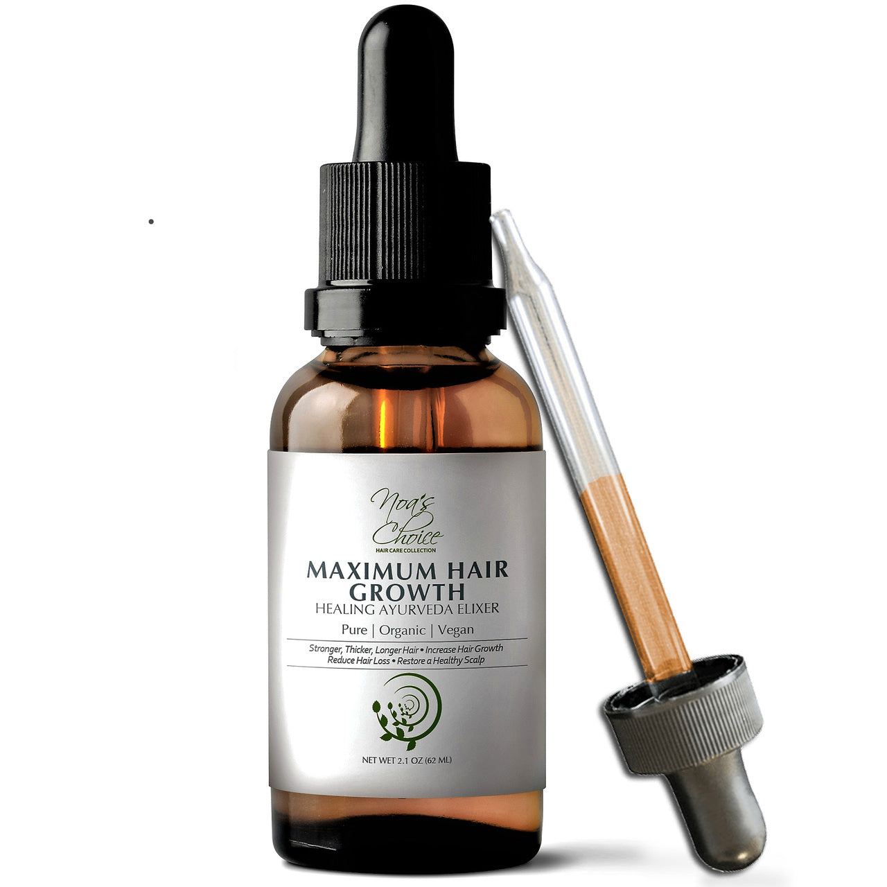 Noa's Choice Ayurvedic Maximum Hair Growth Oil Elixir | Nourishes & Strengthens Hair