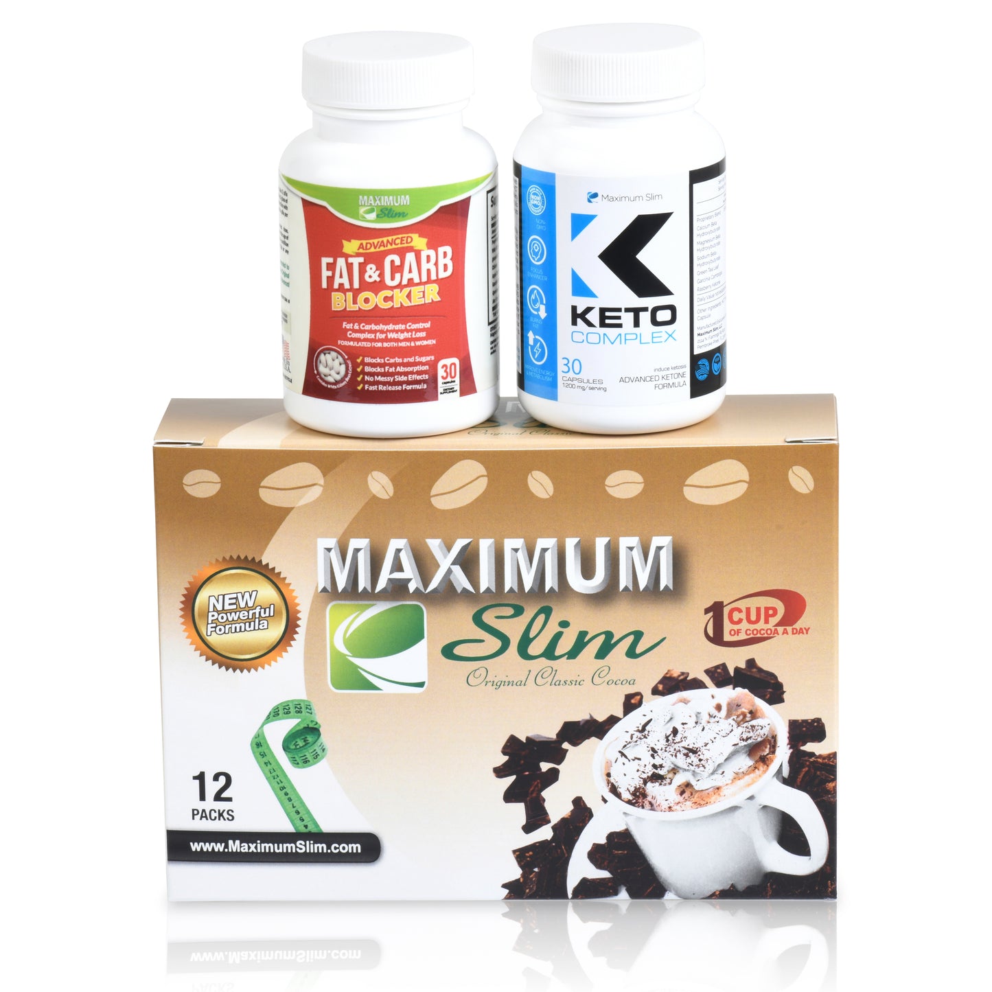Keto Jump Start Kit - Maximum Slim | Comprehensive Support for Ketogenic Diet & Energy