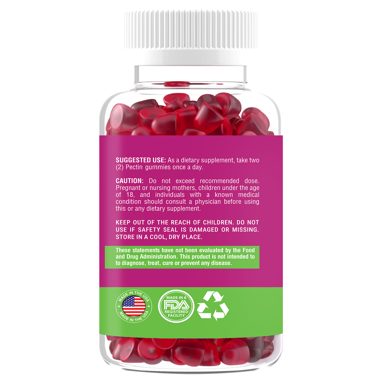Collagen Gummies, Mixed Berries Flavor – Supports Hair, Skin, Nails, Joints