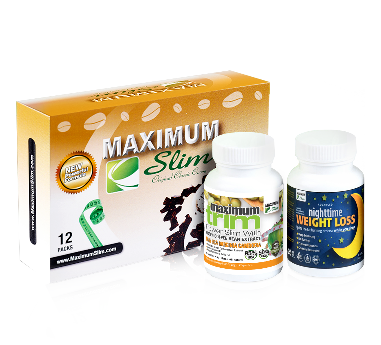 Nighttime Jump Start Kit Cocoa - Maximum Slim | Evening Formula for Weight Management