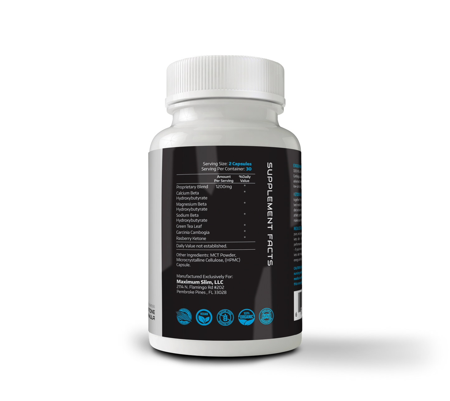 Keto Complex Supplement - Maximum Slim | Supports Ketosis & Energy Levels