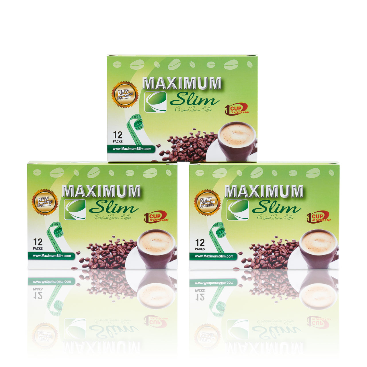 Maximum Slim Original Green Coffee | Naturally Energizing & Metabolism Boosting (12 Ct)