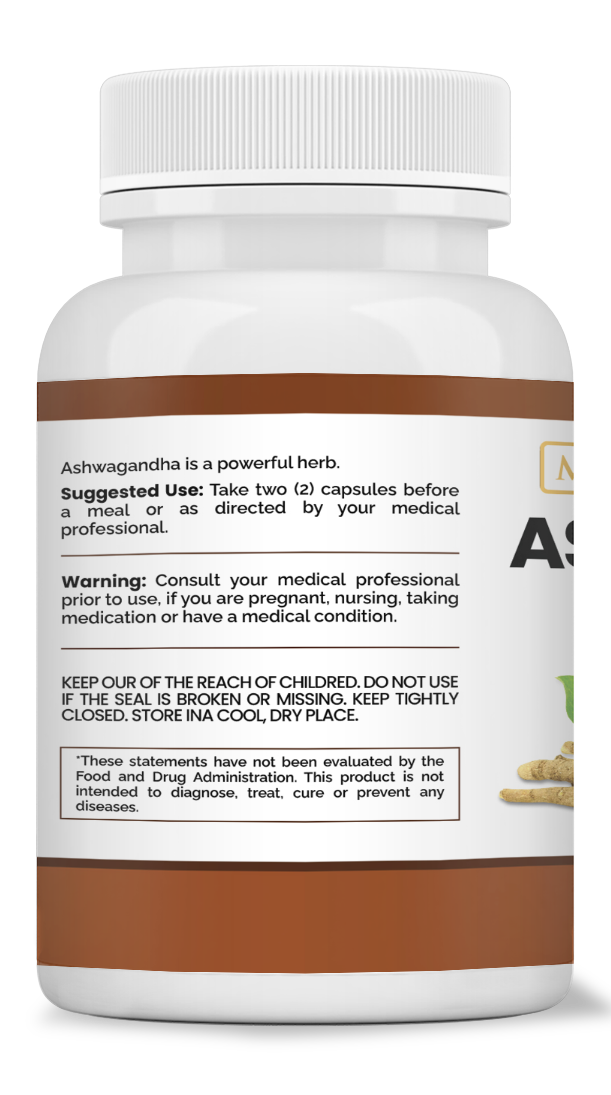 Ashwagandha Root Extra Strength - Maximum Slim | Supports Stress Relief & Vitality