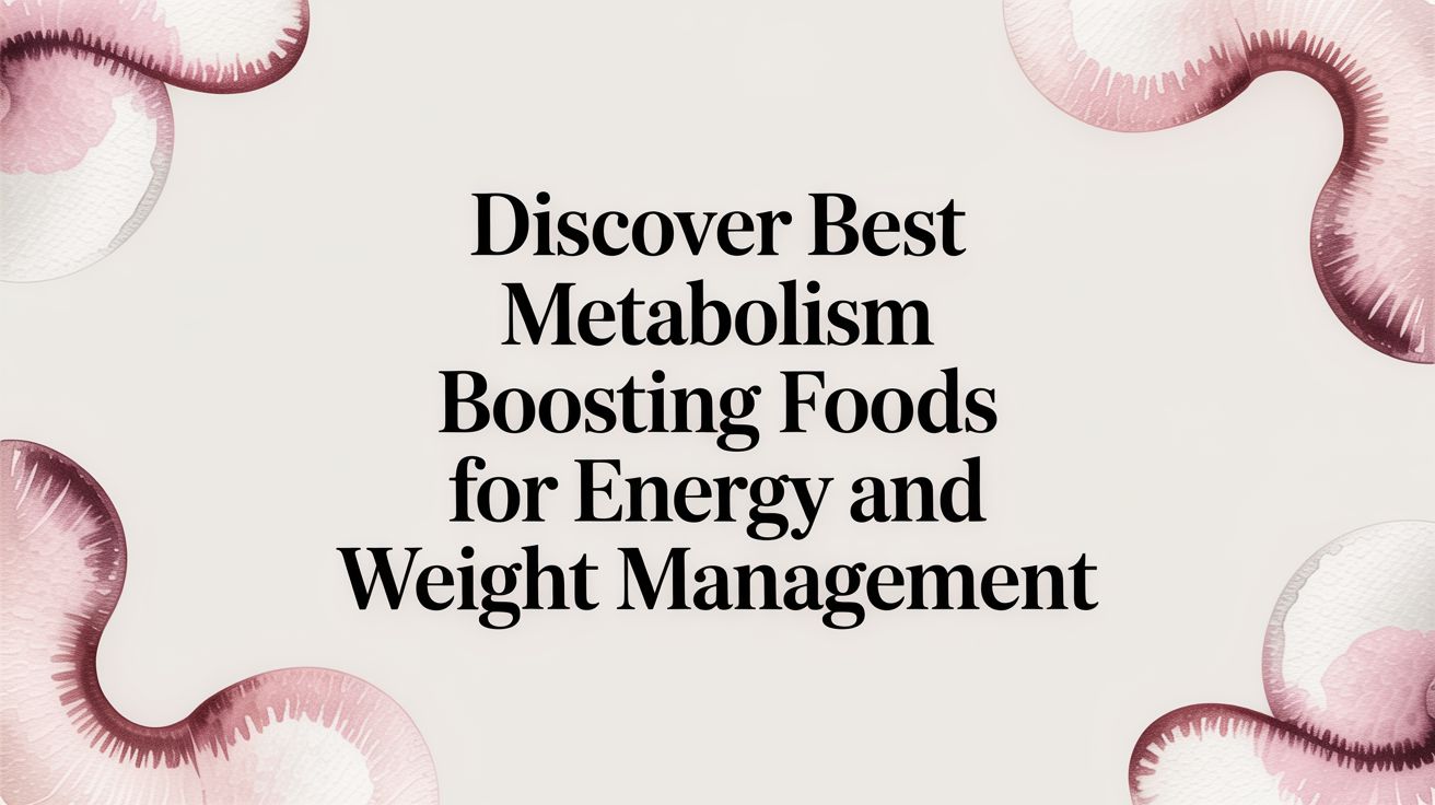 Discover best metabolism boosting foods for energy and weight management