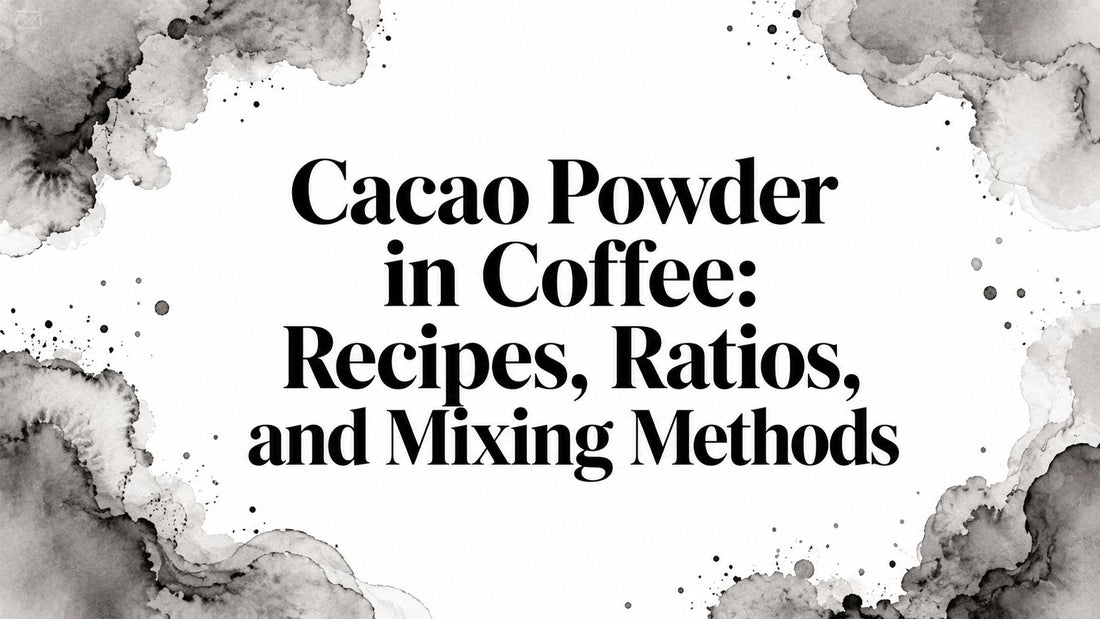 Cacao Powder in Coffee: Recipes, Ratios, and Mixing Methods