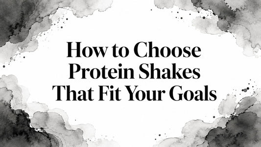 How to Choose Protein Shakes That Fit Your Goals