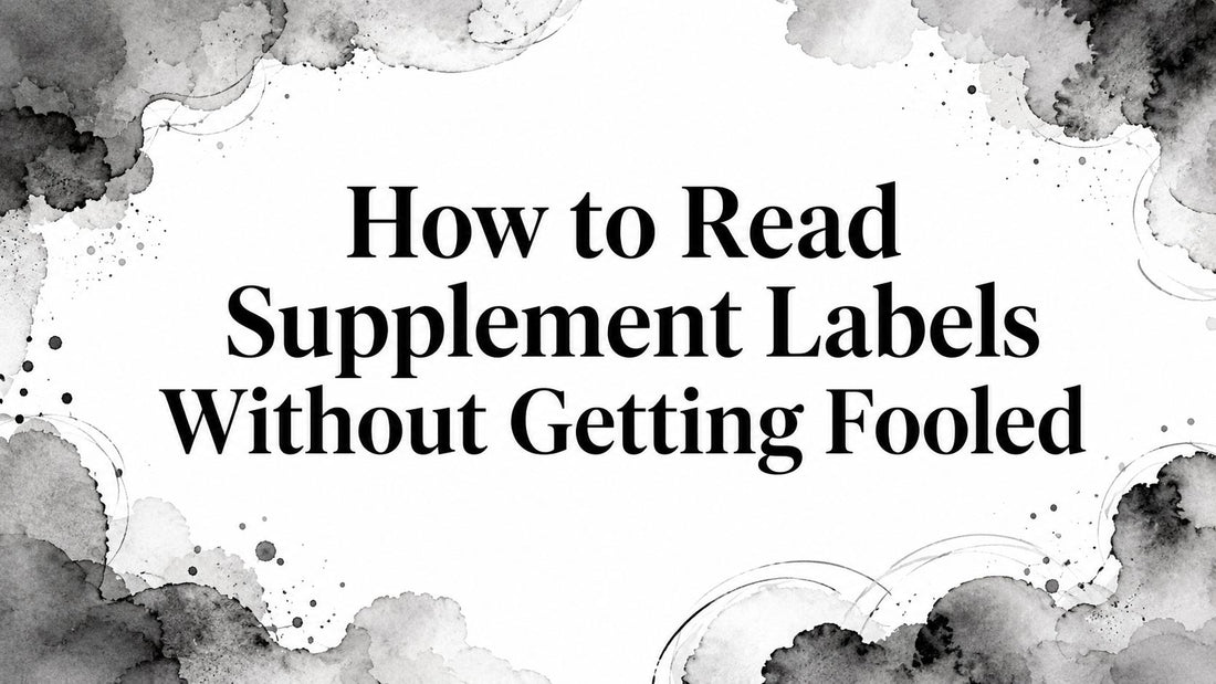 How to Read Supplement Labels Without Getting Fooled