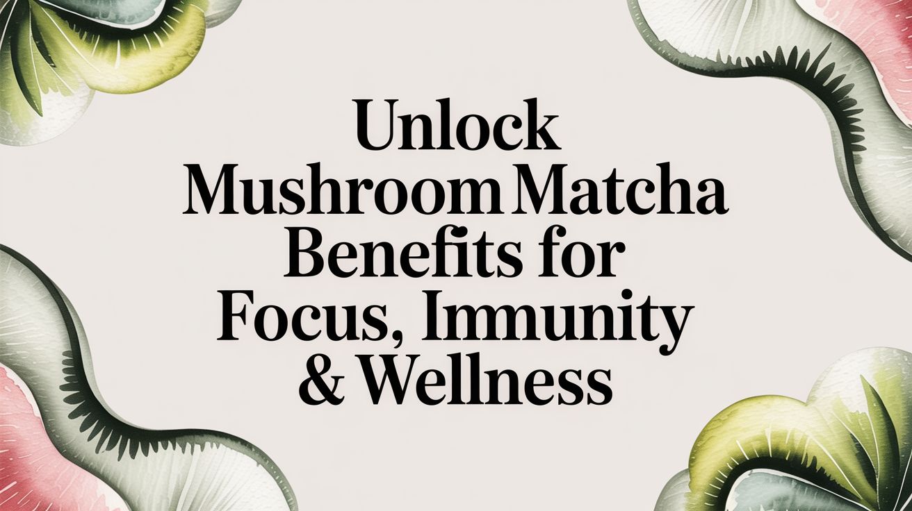 Unlock Mushroom Matcha Benefits for Focus, Immunity & Wellness