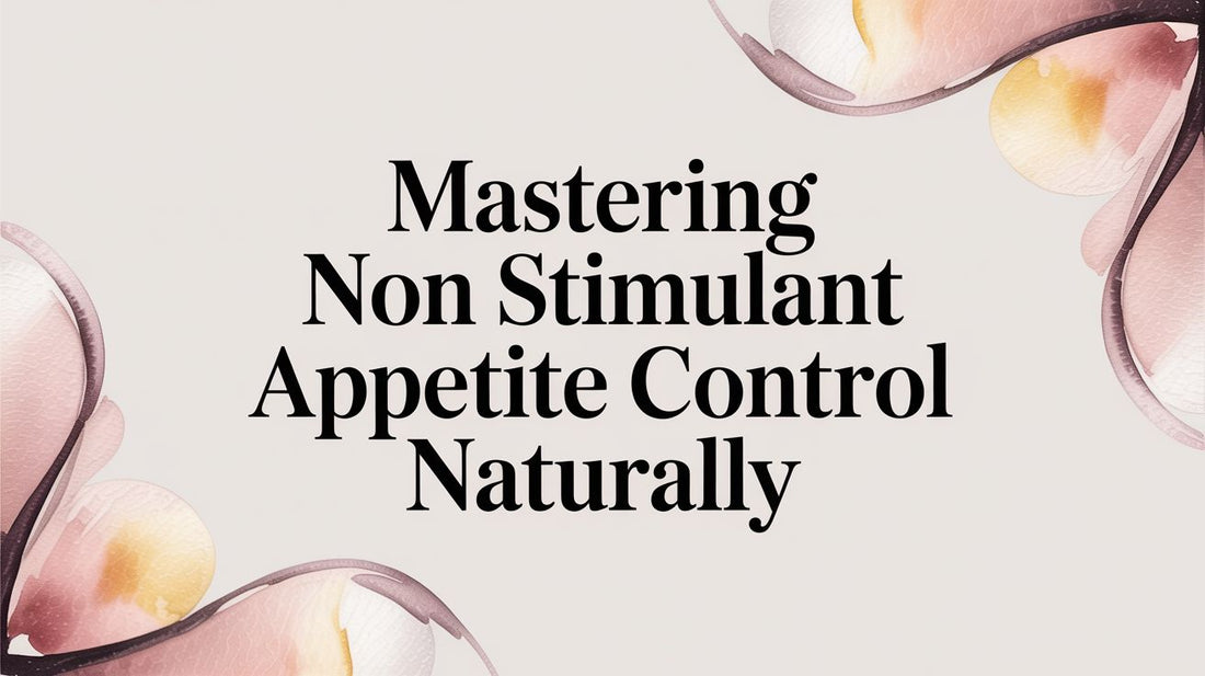 Mastering Non Stimulant Appetite Control Naturally
