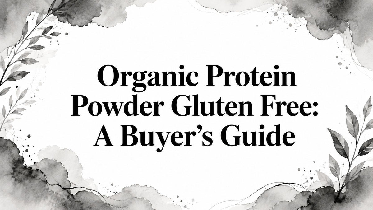 Organic Protein Powder Gluten Free: A Buyer's Guide