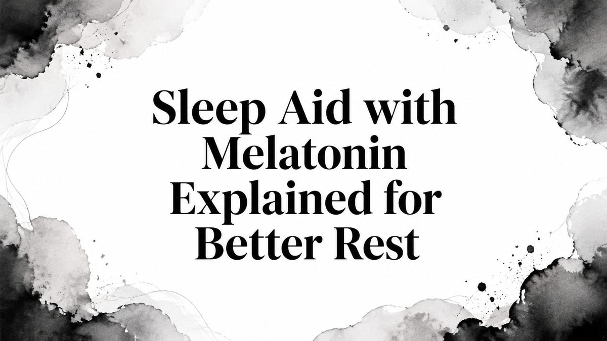 Sleep Aid with Melatonin Explained for Better Rest