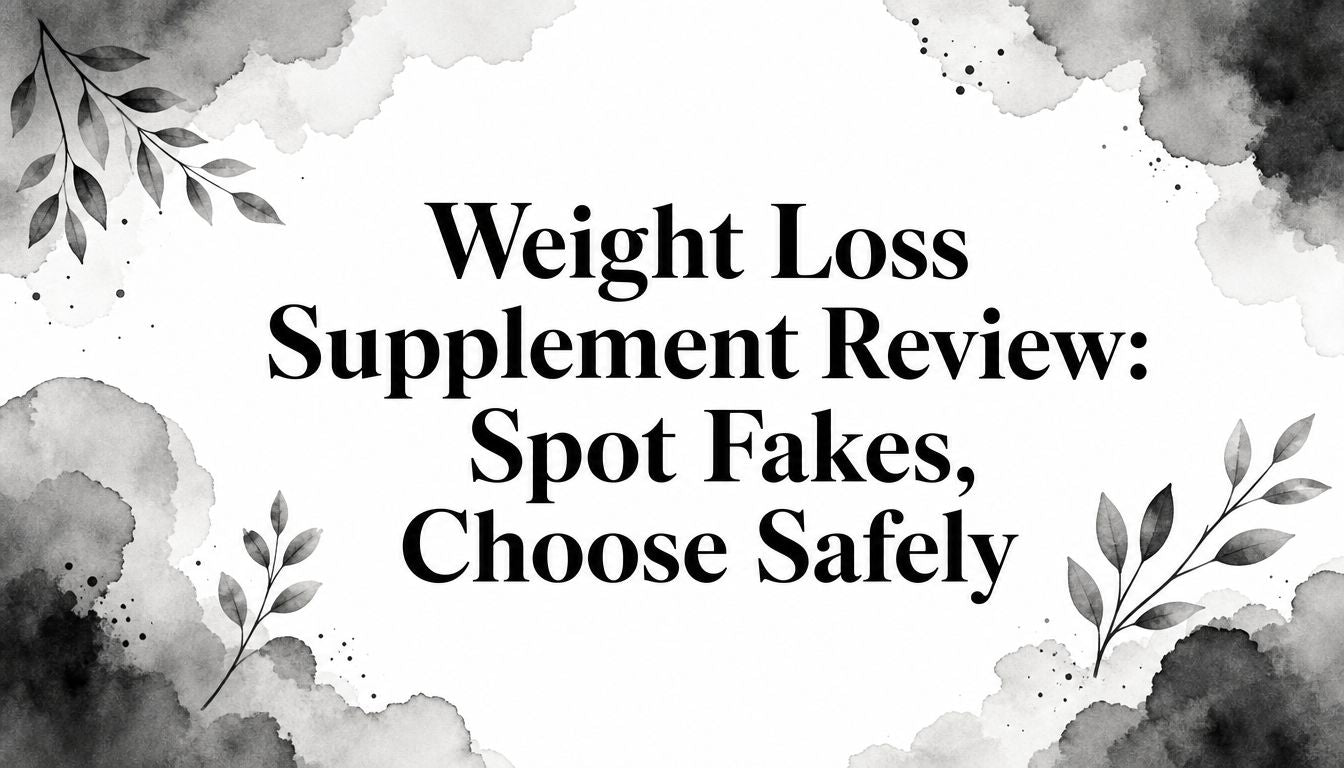 Weight Loss Supplement Review: Spot Fakes, Choose Safely