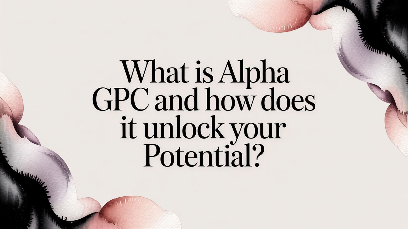 What Is Alpha GPC and How Does It Unlock Your Potential? – Maximum ...