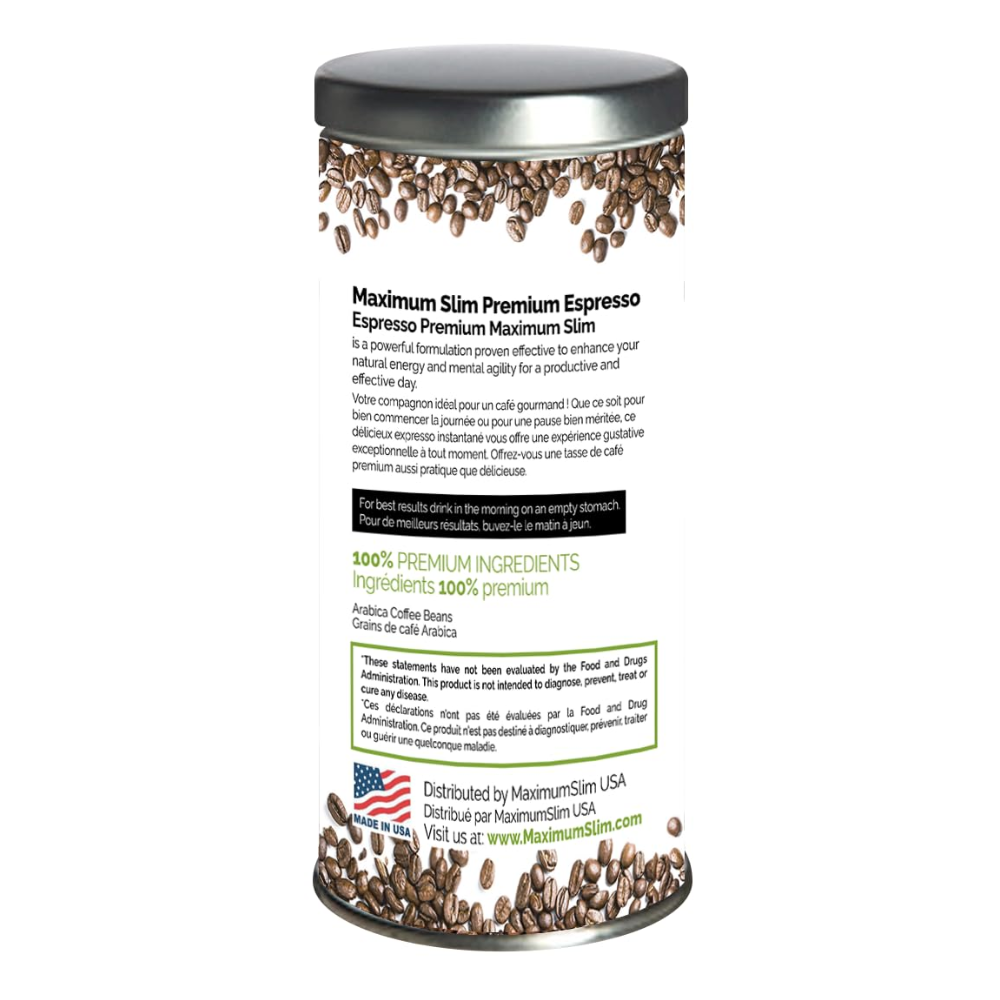 Maximum Slim Organic Espresso | Rich & Smooth Coffee for Energy Boost