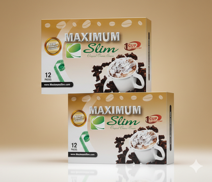 Maximum Slim Original Classic Cocoa (12 Ct) | Delicious Drink Mix for Everyday Wellness