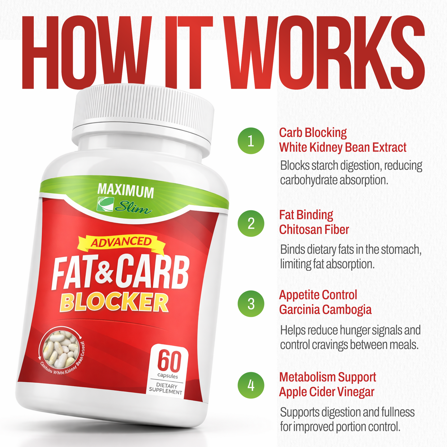 Maximum Slim White Kidney Bean Extract Formula | Daily Wellness Support
