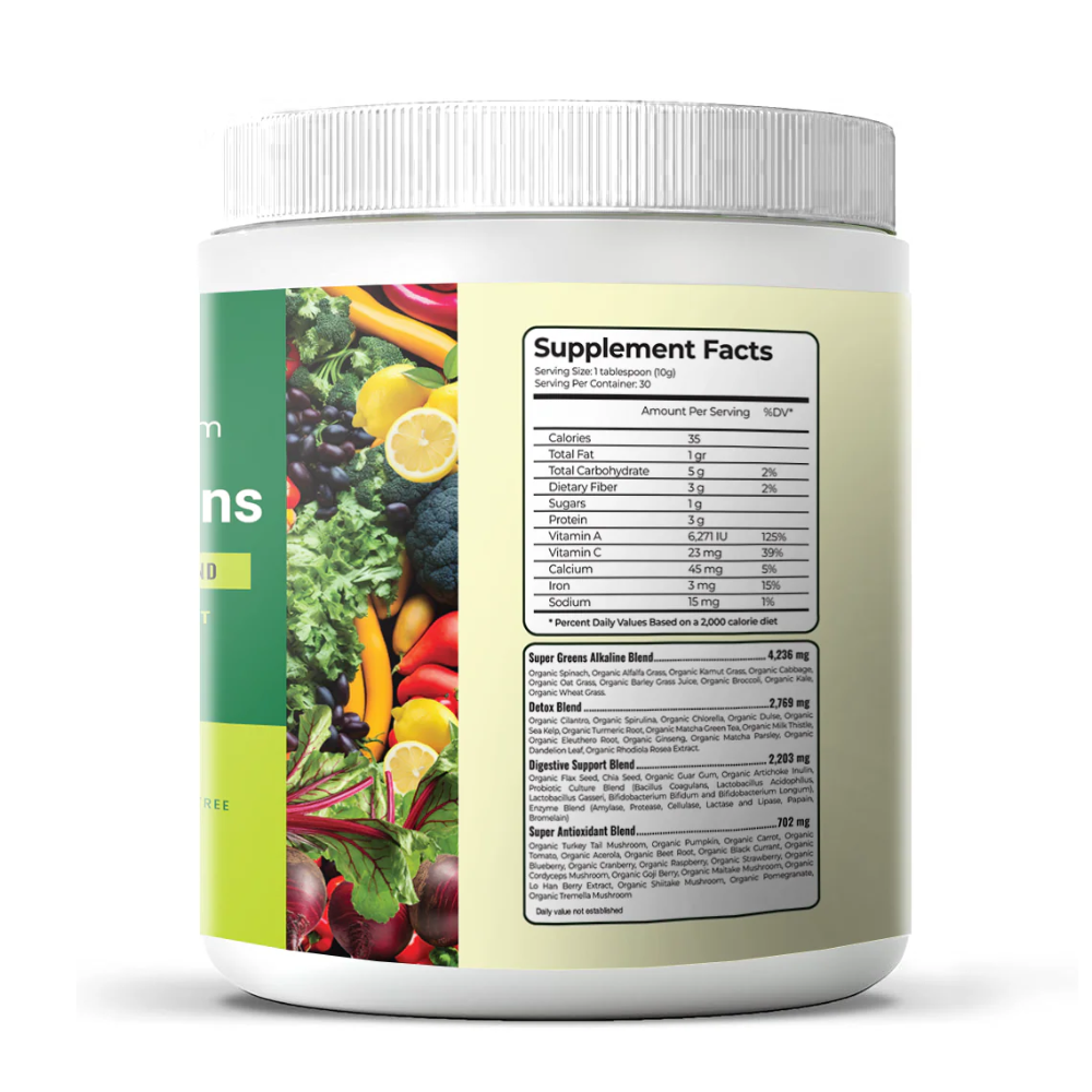 Maximum Slim SuperGreens Powder | Plant-Based Nutrient Drink Mix