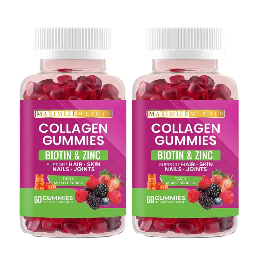Collagen Gummies, Mixed Berries Flavor – Supports Hair, Skin, Nails, Joints
