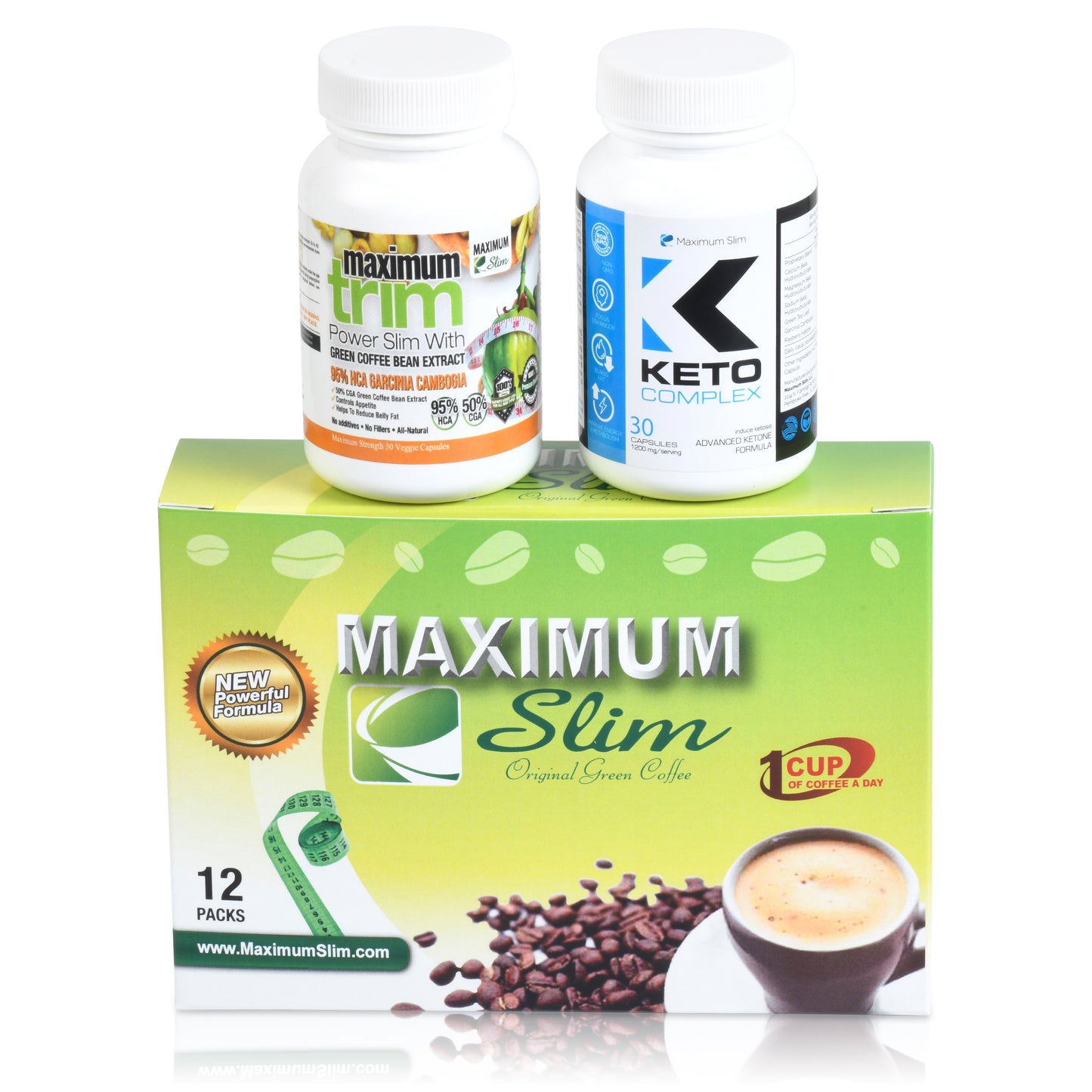 Keto Coffee Kit - Maximum Slim | Includes 3 Products to Enhance Ketogenic Diet