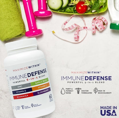 Immune Defense 6-in-1 Powerful Formula - Maximum Slim | Comprehensive Immune Support