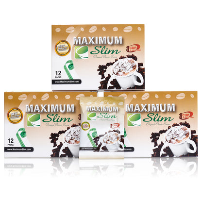 Maximum Slim Original Classic Cocoa (12 ct) | Delicious Drink Mix for a Healthy Lifestyle