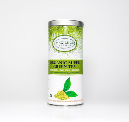 Organic Matcha Super Green Tea - Maximum Slim | Antioxidant-Rich for Focus & Energy