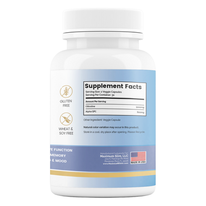 Alpha-GPC + Citicoline - Maximize Within | Special Nootropic Formula
