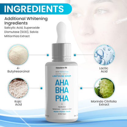 Mesoderm RX AHA BHA PHA Dark Spot Lightening Serum - Mesoderm | Evens Skin Tone