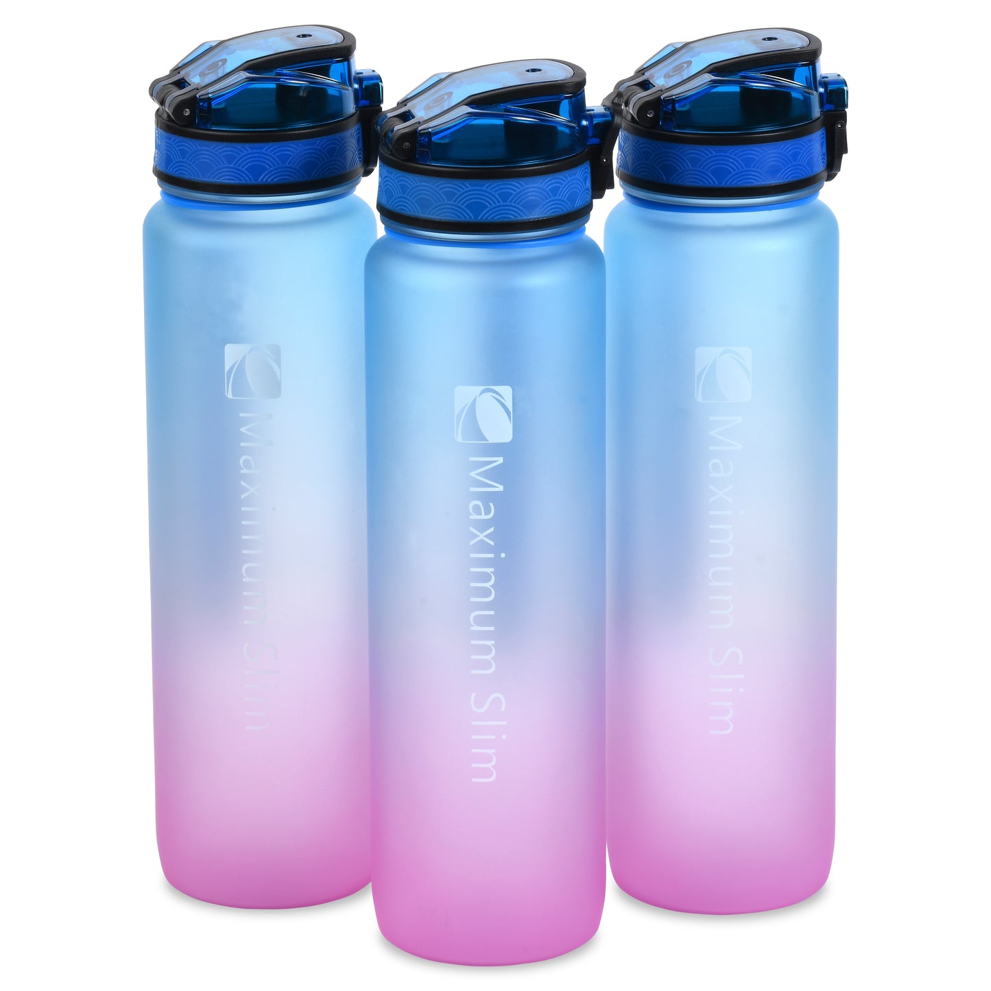 Motivational Water Bottle - 32oz/1000ml - Look at Me Pink
