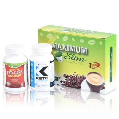 Keto Jump Start Kit Coffee - Maximum Slim | Complete Keto Support with Coffee Blend
