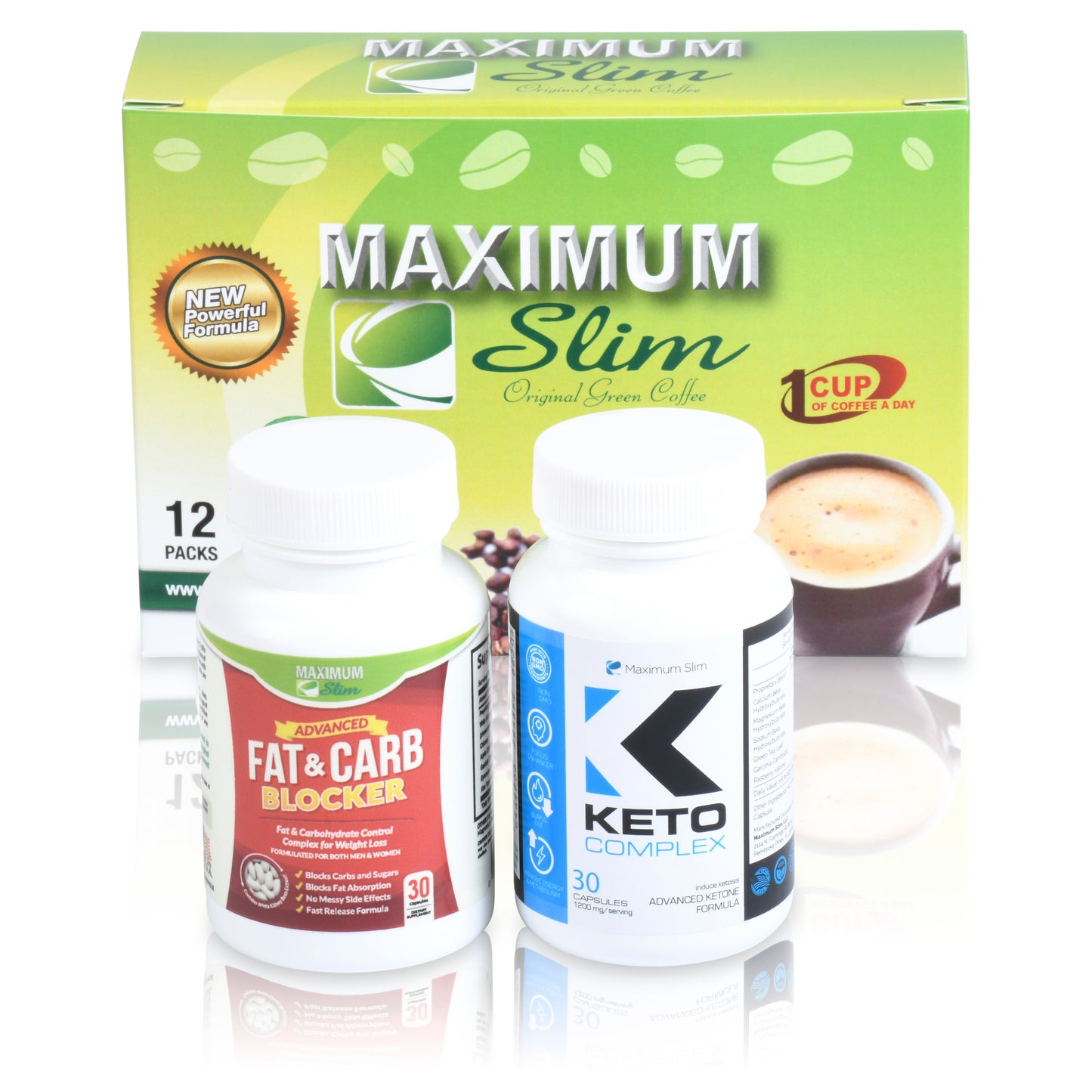 Keto Jump Start Kit Coffee - Maximum Slim | Complete Keto Support with Coffee Blend