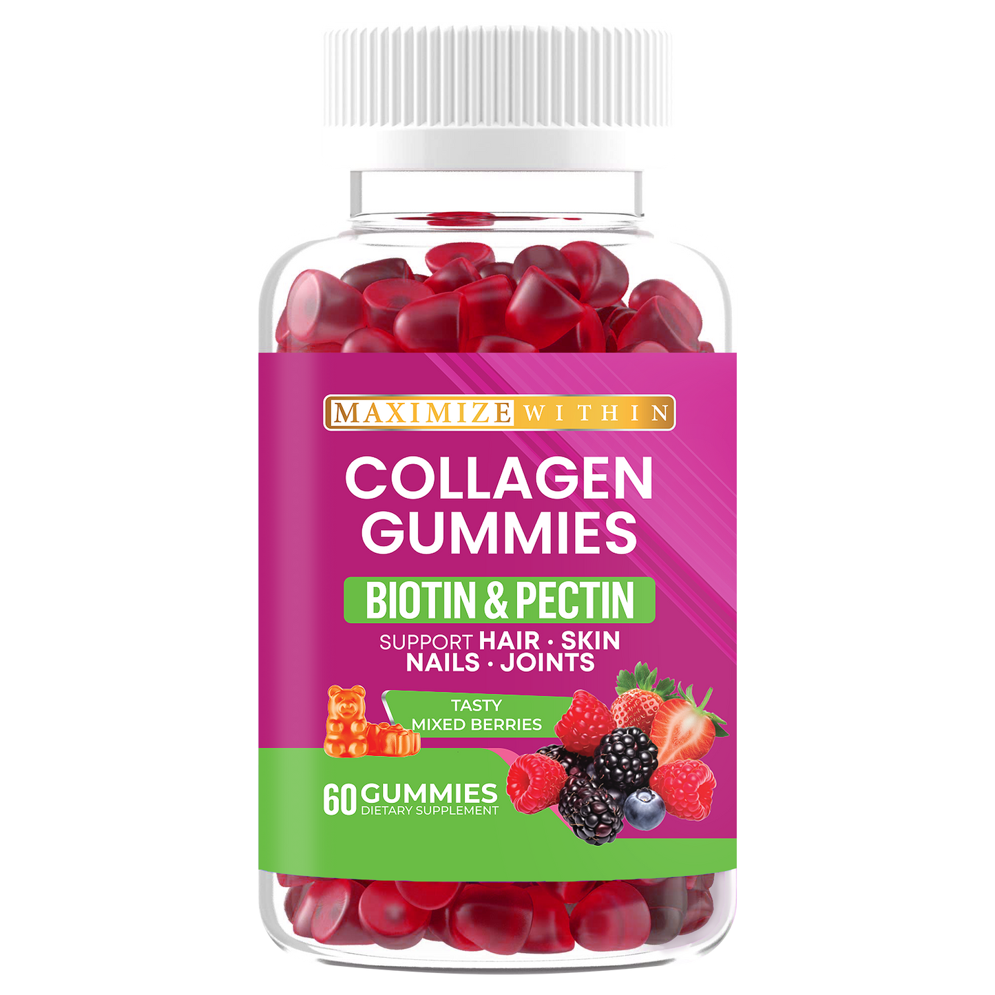 Collagen Gummies - Maximum Slim | Supports Skin Elasticity & Joint Health