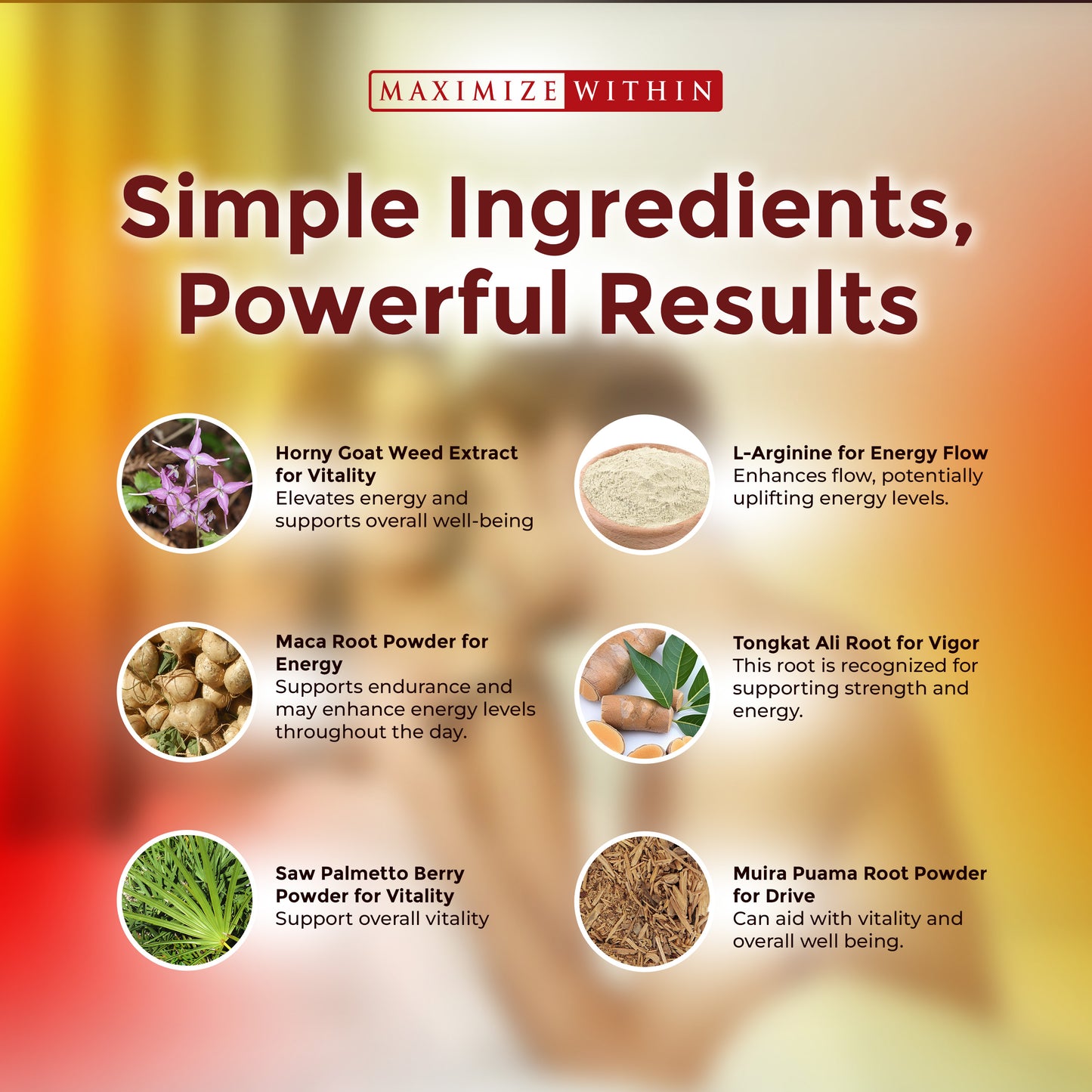 Horny Goat Weed Supplement - Maximum Slim | Supports Vitality & Performance