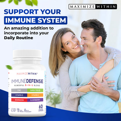 Immune Defense 6-in-1 Powerful Formula - Maximum Slim | Comprehensive Immune Support