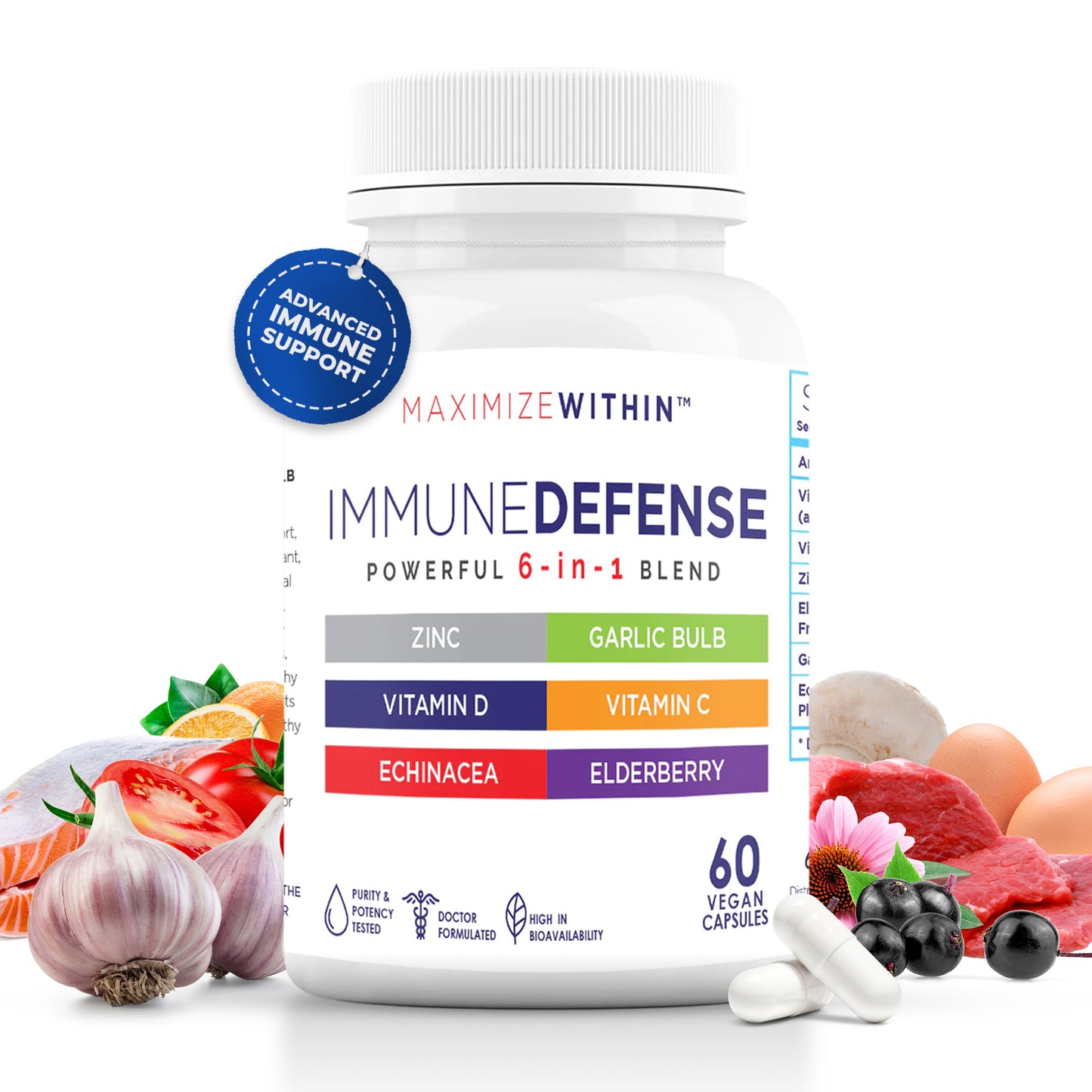 Immune Defense 6-in-1 Powerful Formula - Maximum Slim | Comprehensive Immune Support
