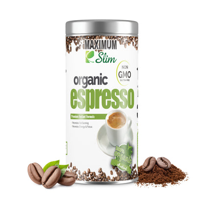 Maximum Slim Organic Espresso | Rich & Smooth Coffee for Energy Boost