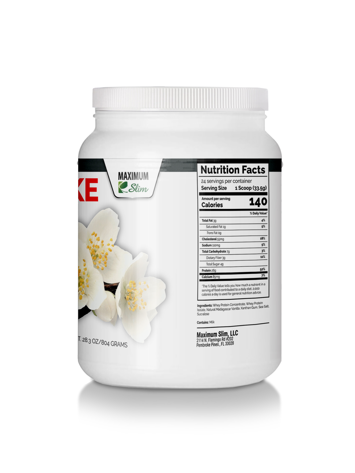 Whey Protein Shake Powder - Maximum Slim | Supports Muscle Growth & Recovery