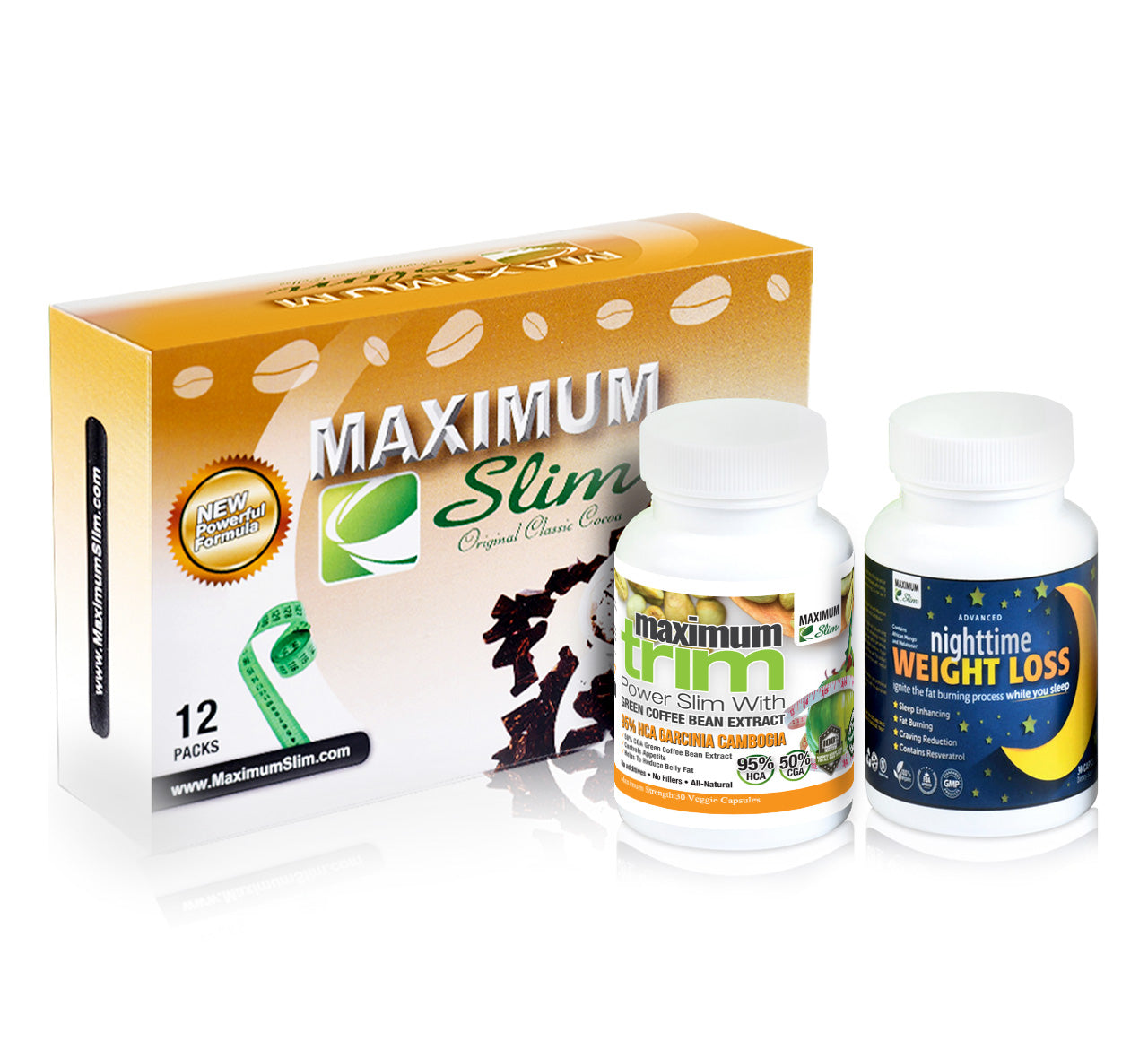 Nighttime Jump Start Kit Cocoa - Maximum Slim | Evening Formula for Weight Management