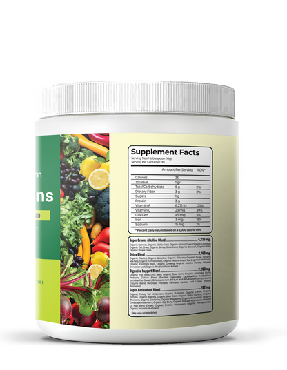 Fat Burning SuperGreens Powder - Maximum Slim | Nutrient-Rich Drink Mix for Metabolism Support