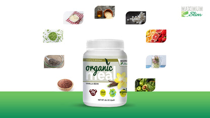 Maximum Slim Organic Fat Burning Meal Vanilla Bean | Nutritious Meal Replacement Shake