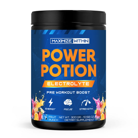 Power Potion Electrolyte Pre-Workout Powder - Maximum Slim | Hydration & Endurance Boost