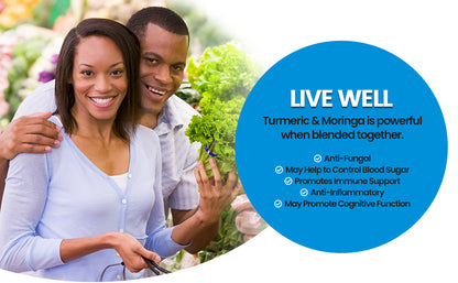 Turmeric and Moringa Supplement - Maximum Slim | Herbal Blend for Overall Wellness