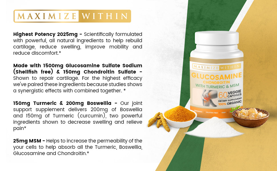 Glucosamine Chondroitin with Turmeric and MSM - CA