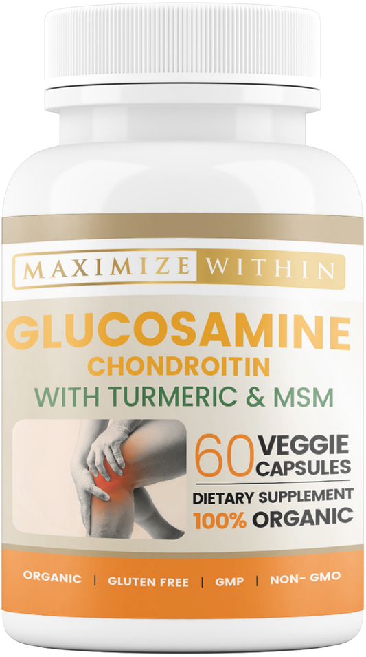 Glucosamine Chondroitin with Turmeric & MSM Supplement - Maximum Slim | Joint Support