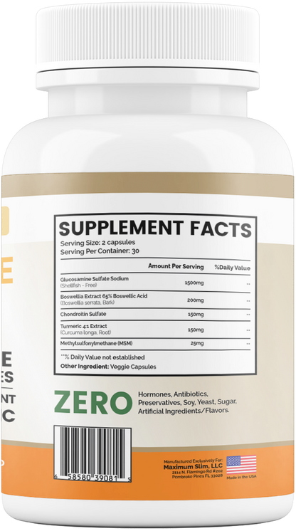 Glucosamine Chondroitin with Turmeric and MSM - CA