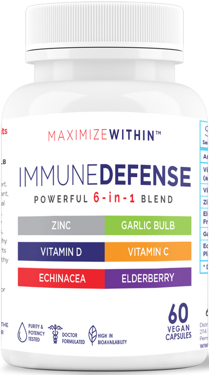 Immune Defense 6-in-1 Powerful Formula - Maximum Slim | Comprehensive Immune Support