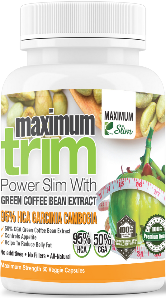 Maximum Trim Garcinia Cambogia and Green Coffee Extract - Maximum Slim | Metabolism Support