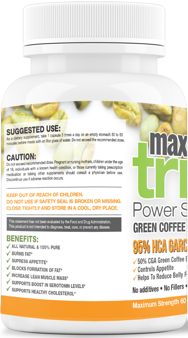 Maximum Trim Garcinia Cambogia and Green Coffee Extract - Maximum Slim | Metabolism Support