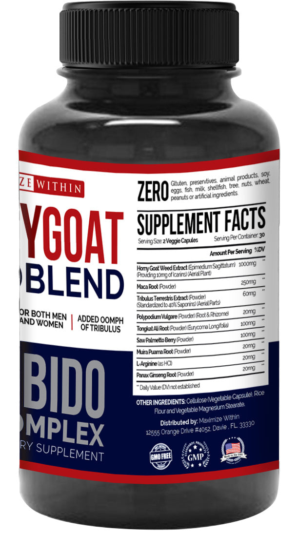 Horny Goat Weed Supplement - Maximum Slim | Supports Vitality & Performance