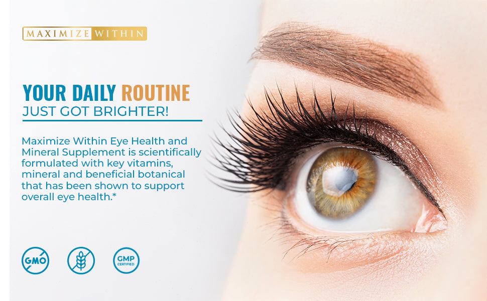 Eye Health & Mineral Supplement - Maximum Slim | Supports Vision & Ocular Health